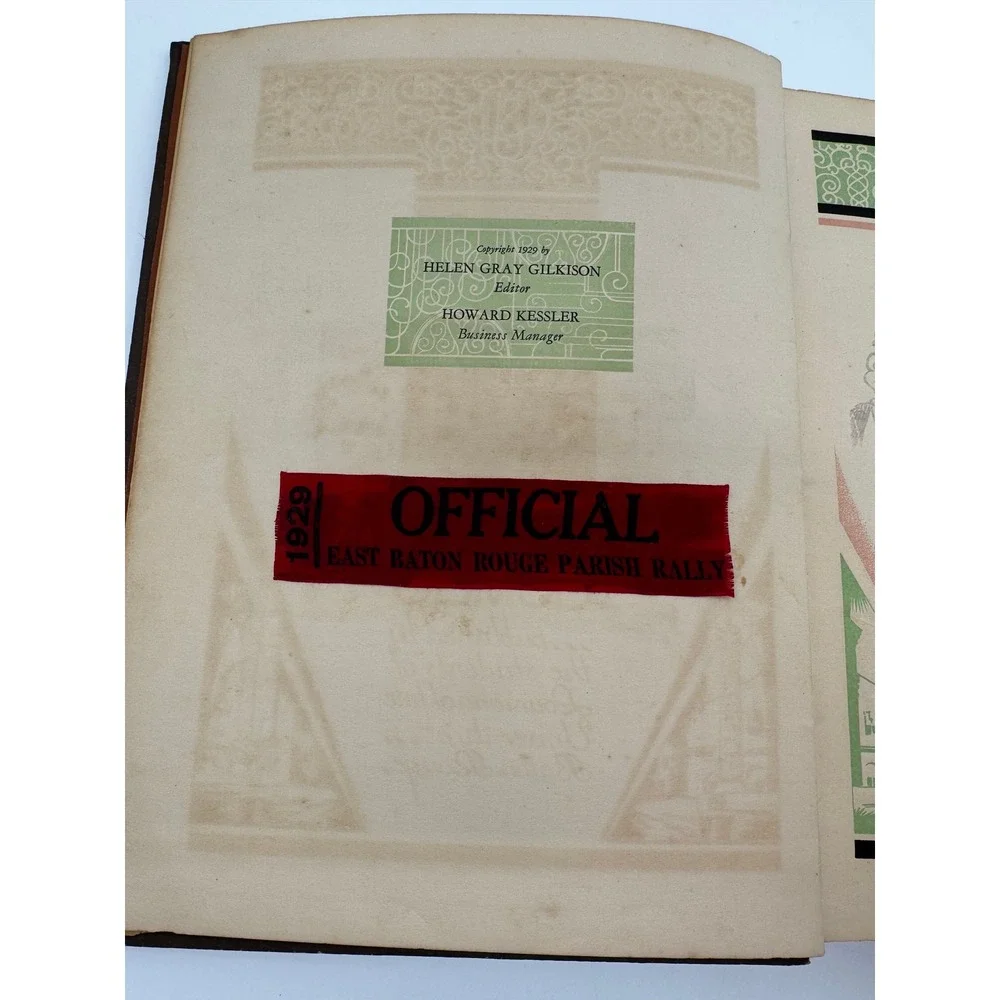 1929 LSU Gumbo Yearbook Louisiana State University Baton Rouge Vintage Antique
